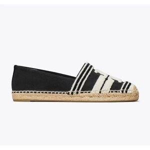 Tory Burch Black and White Espadrilles